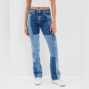 American Eagle Vintage 90’s Patched Denim (4 Long)💿👖